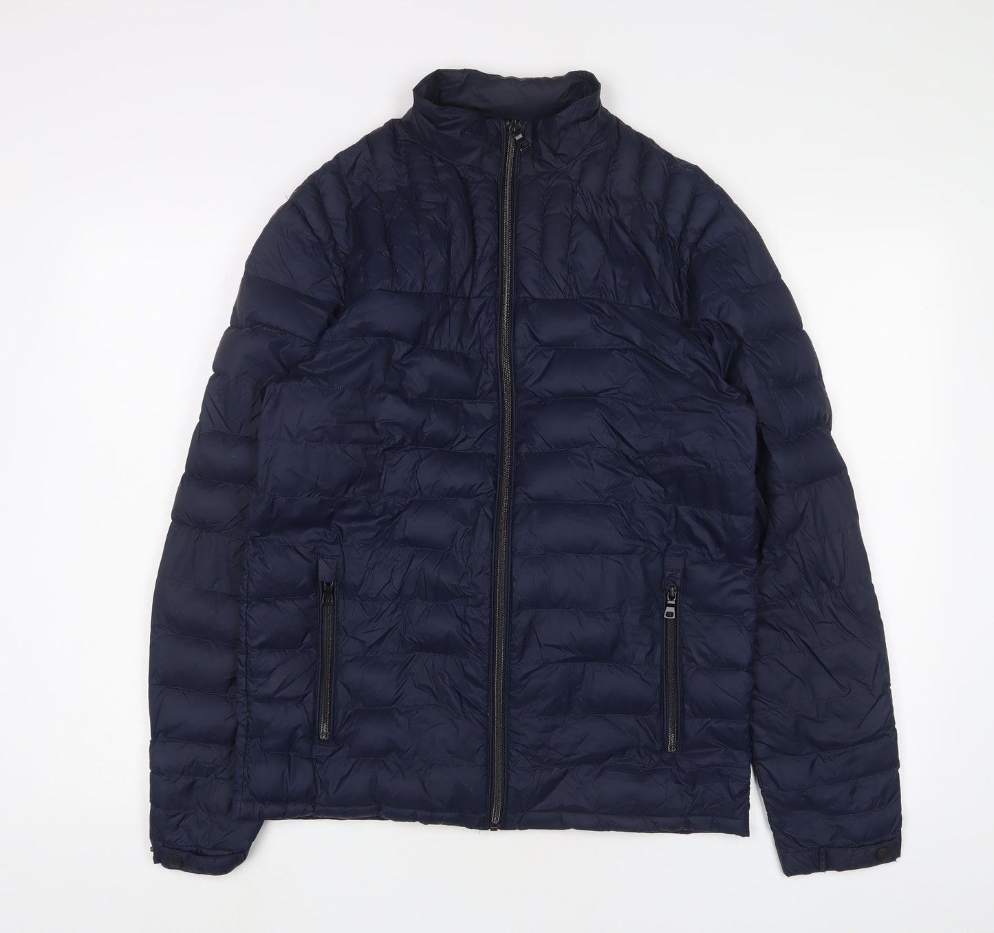 Mens UK Size S Marks and Spencer Blue Puffer Jacket