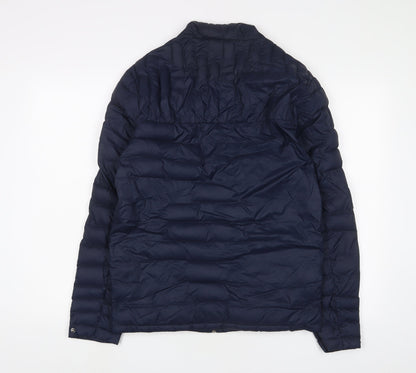 Mens UK Size S Marks and Spencer Blue Puffer Jacket