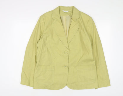 Classics Womens Green Jacket Blazer Size 18 Button