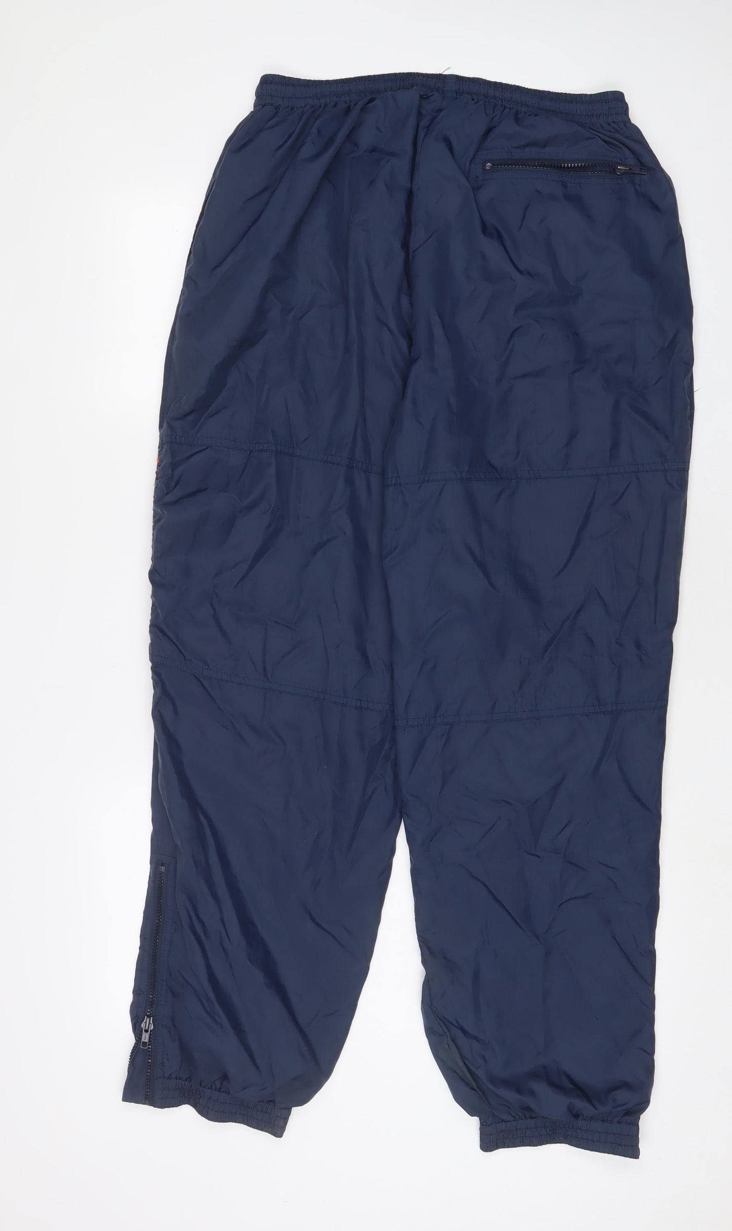 NEXT Mens Blue Nylon Sweatpants Trousers Size M L30 in Regular Drawstring