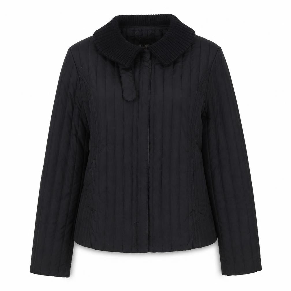 Womens UK Size M Eivissa Black Quilted Coat