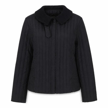 Womens UK Size M Eivissa Black Quilted Coat