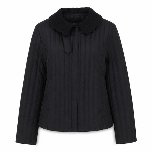 Womens UK Size M Eivissa Black Quilted Coat