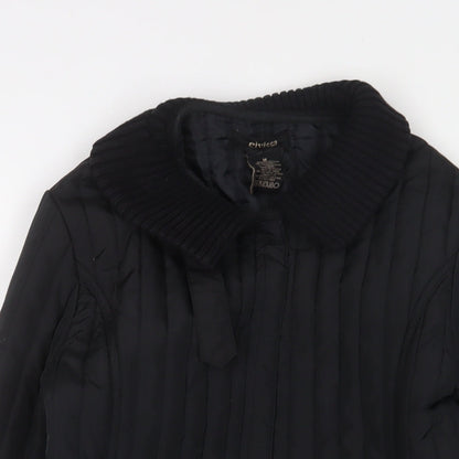 Womens UK Size M Eivissa Black Quilted Coat