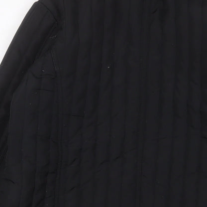 Womens UK Size M Eivissa Black Quilted Coat
