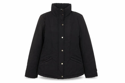 Womens UK Size 12 BHS Black Quilted Coat