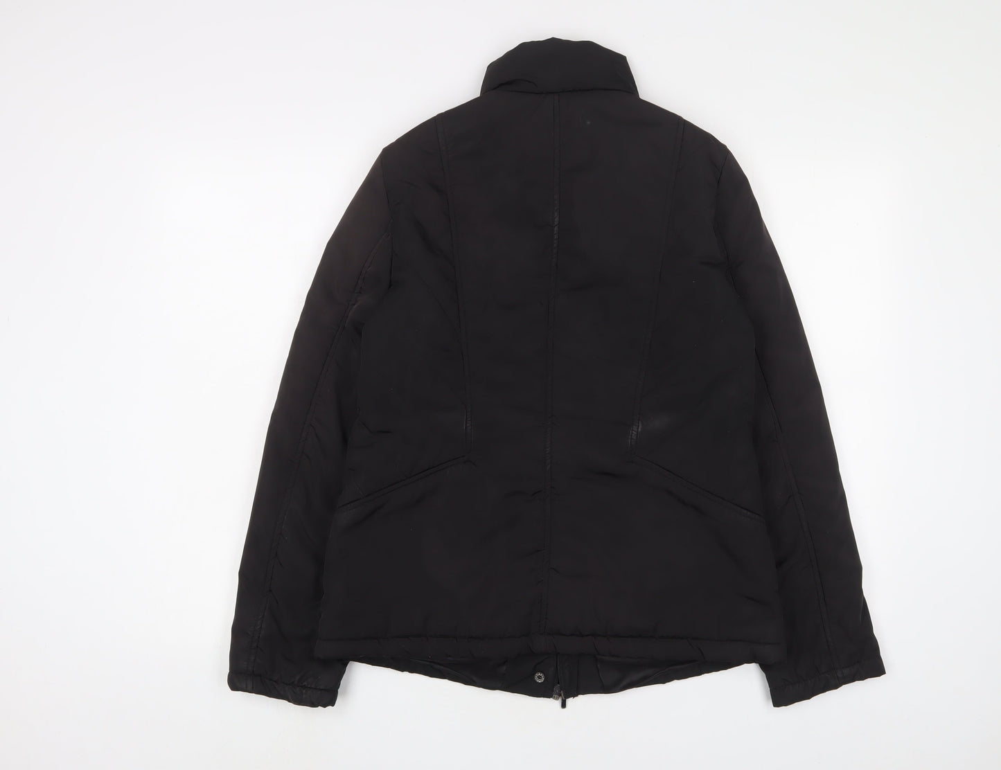 Womens UK Size 12 BHS Black Quilted Coat