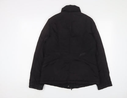 Womens UK Size 12 BHS Black Quilted Coat