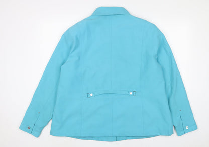 Womens UK Size 22 klassik Blue Jacket