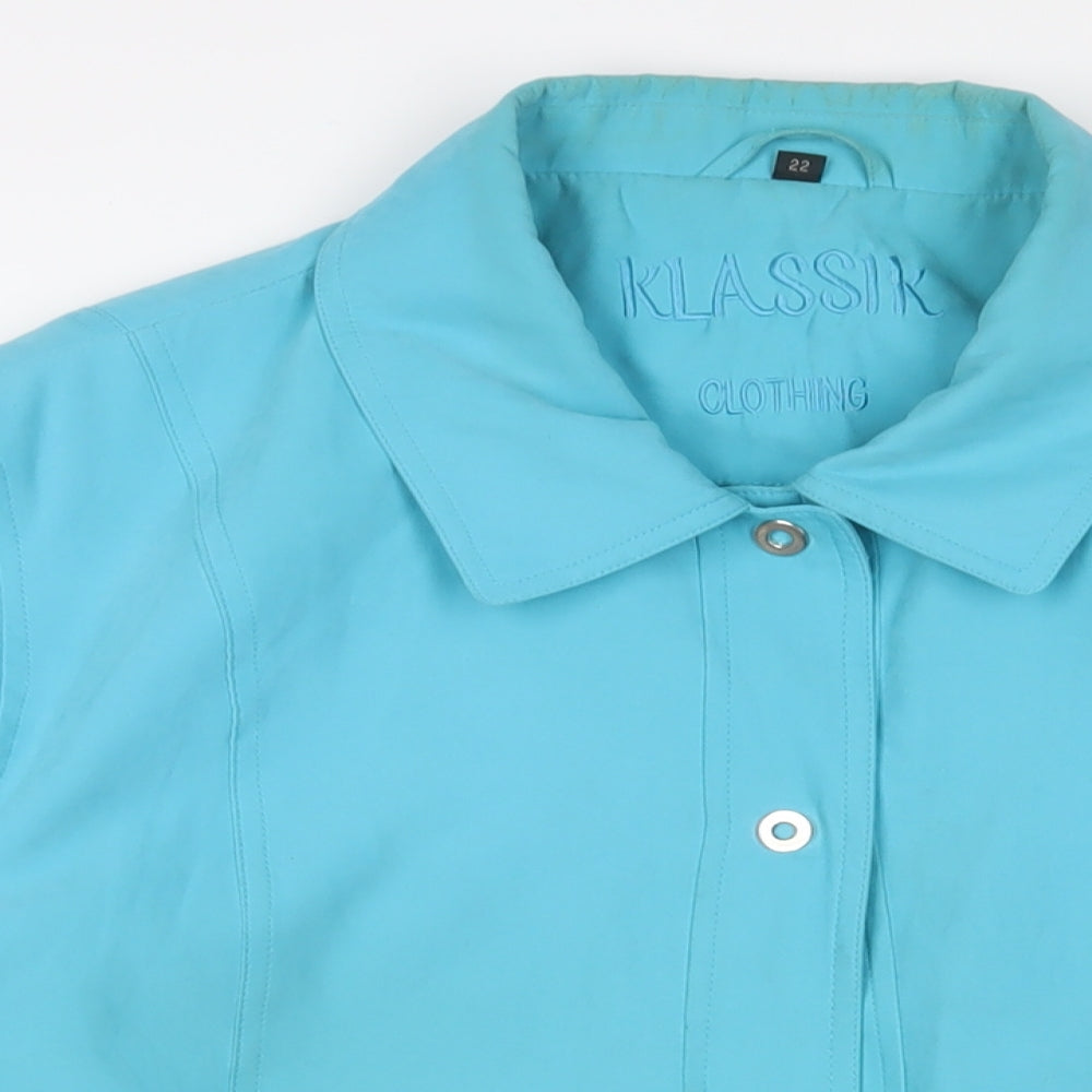 Womens UK Size 22 klassik Blue Jacket