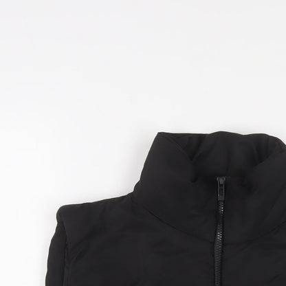 Risin Womens Black Gilet Jacket Size L Zip