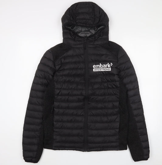 Mens UK Size S EMBARK Black Puffer Jacket