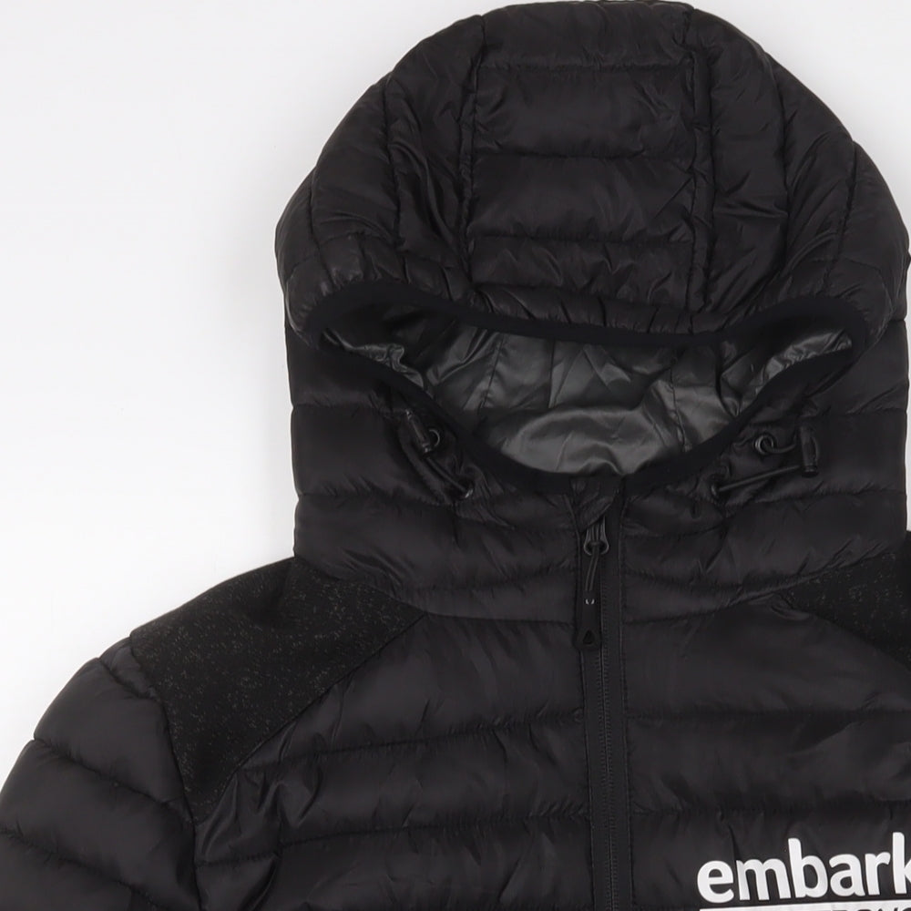 Mens UK Size S EMBARK Black Puffer Jacket