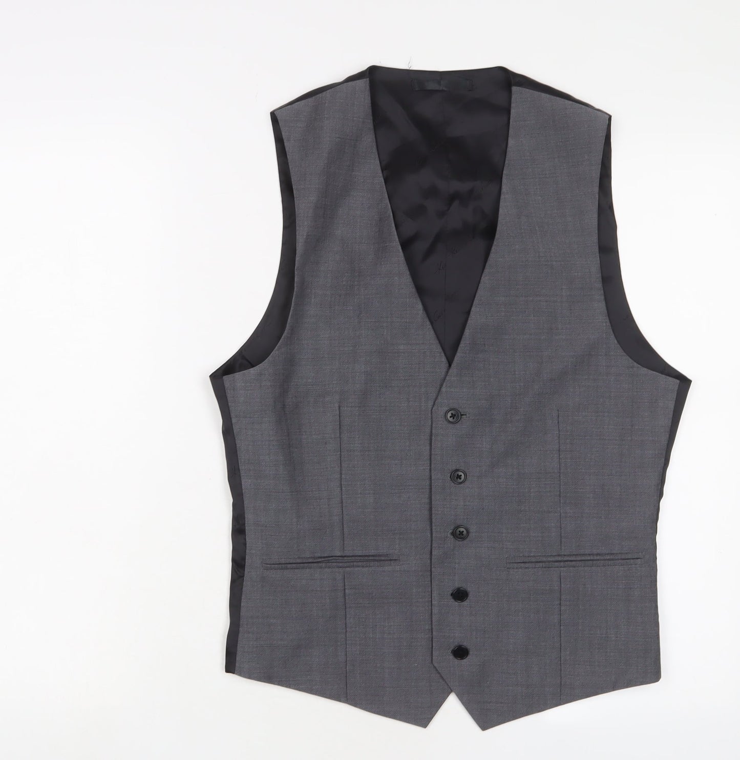 Mens UK Size 38 Kenneth Cole Regular Grey Suit Jacket