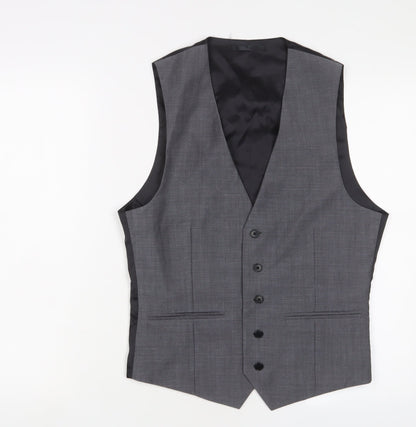 Mens UK Size 38 Kenneth Cole Regular Grey Suit Jacket