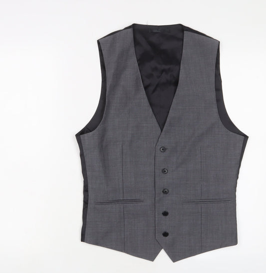 Mens UK Size 38 Kenneth Cole Regular Grey Suit Jacket