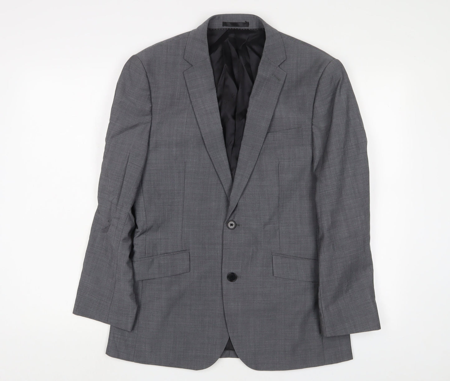 Mens UK Size 38 Kenneth Cole Regular Grey Suit Jacket
