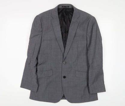 Mens UK Size 38 Kenneth Cole Regular Grey Suit Jacket