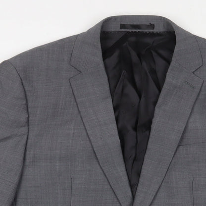 Mens UK Size 38 Kenneth Cole Regular Grey Suit Jacket