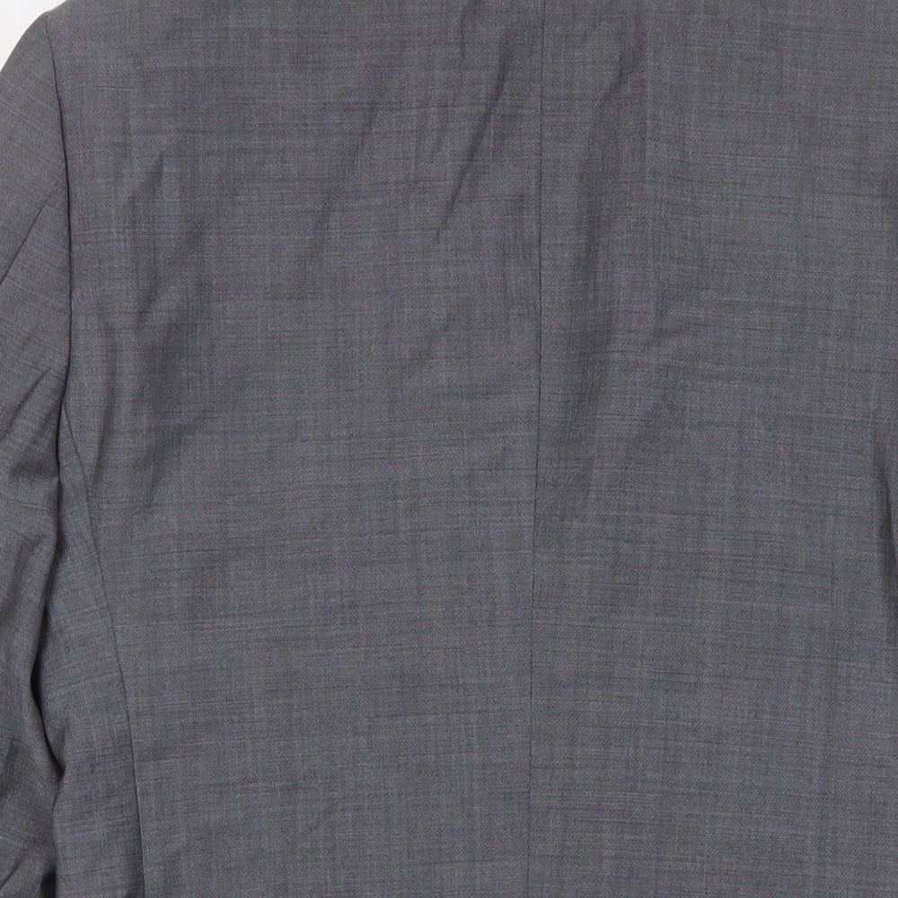 Mens UK Size 38 Kenneth Cole Regular Grey Suit Jacket