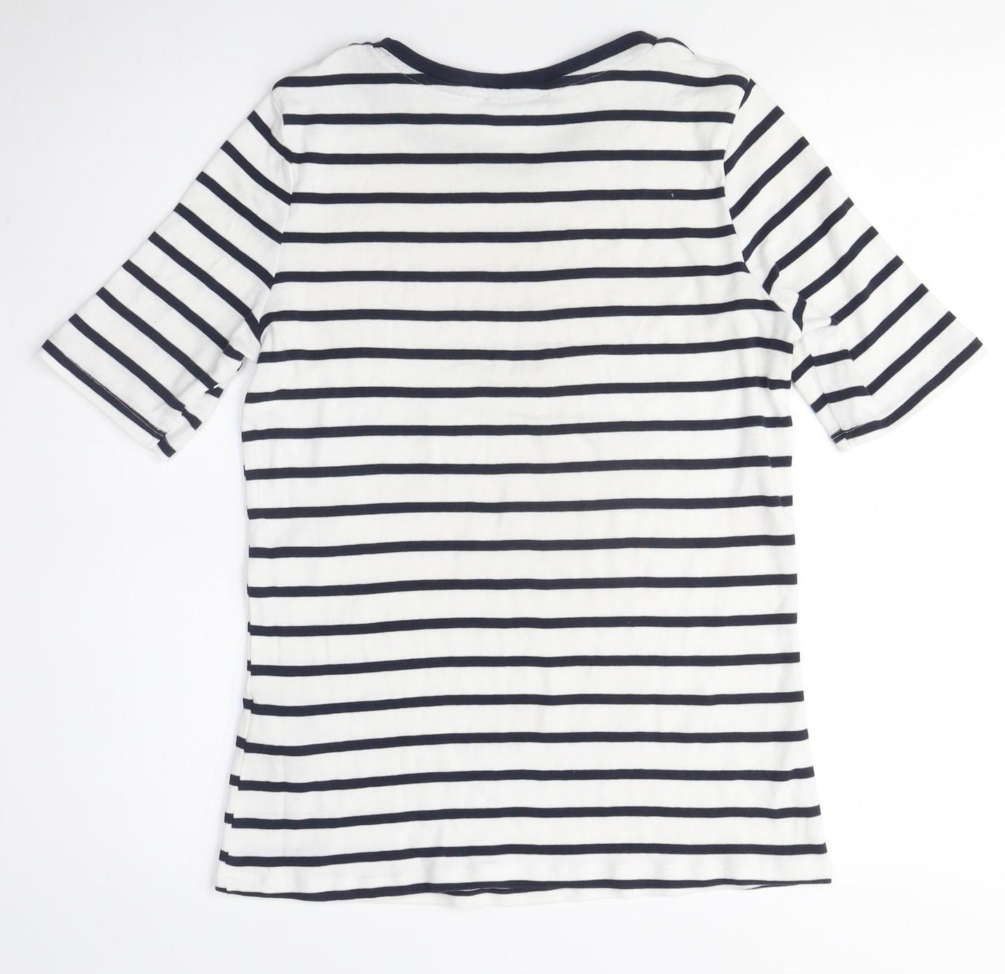 Womens UK Size 12 Marks and Spencer White Basic T-Shirt