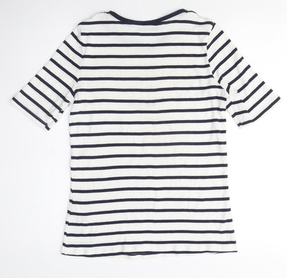 Womens UK Size 12 Marks and Spencer White Basic T-Shirt