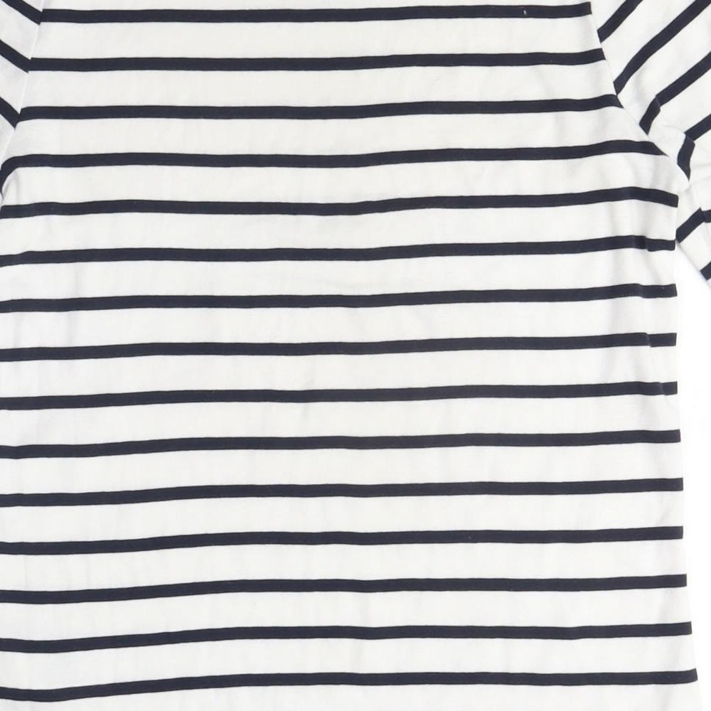 Womens UK Size 12 Marks and Spencer White Basic T-Shirt