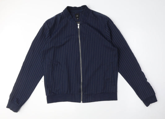 Womens UK Size S River Island Blue Bomber Jacket