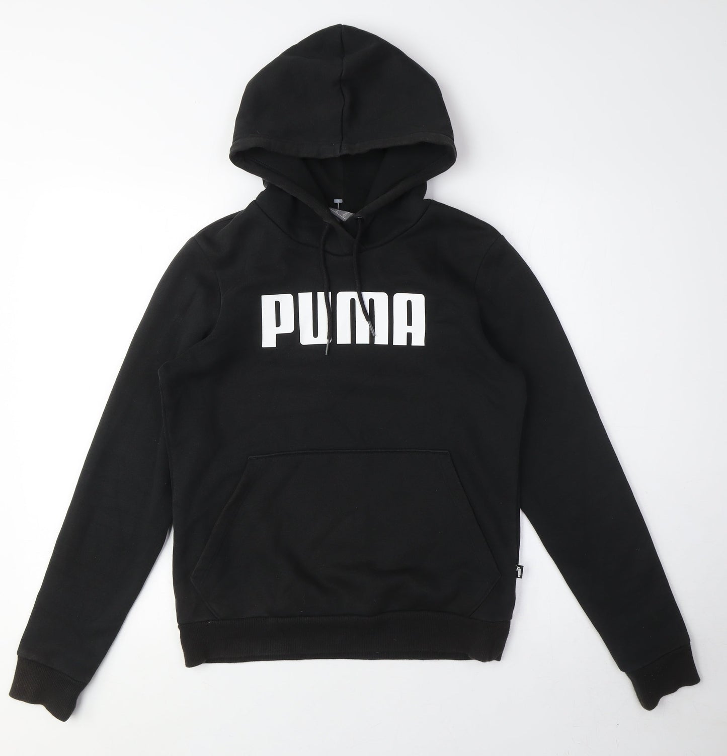 Puma Unisex Black Pullover Hoodie M - Cotton Blend Casual