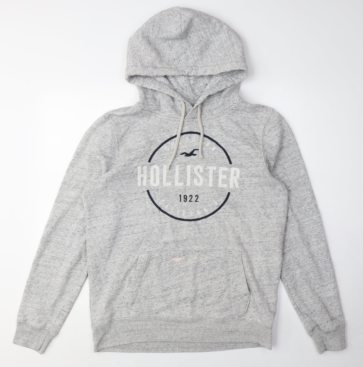 Hollister Unisex Grey Pullover Hoodie L