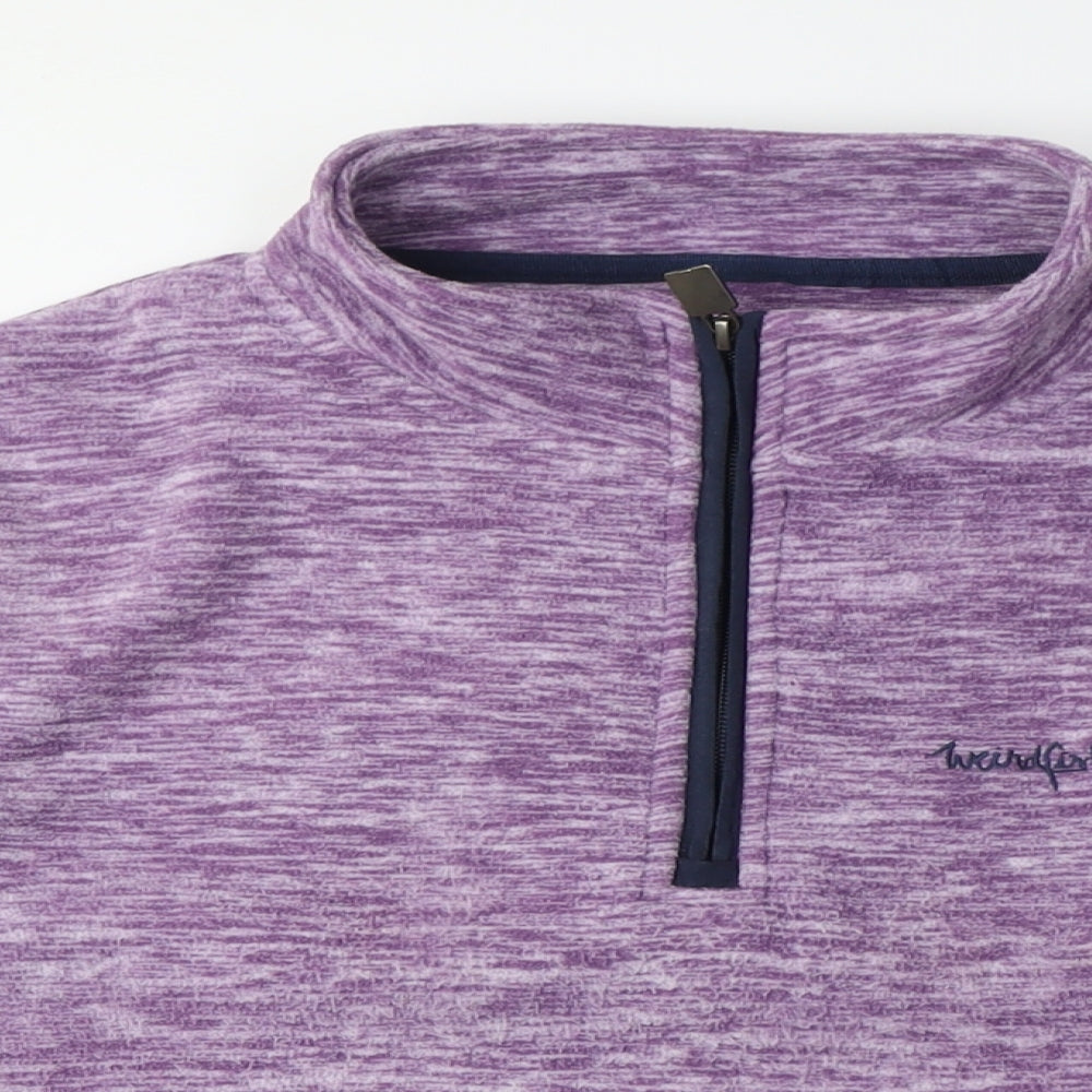 Womens UK Size M Mountain Warehouse Purple Henley Sweatshirt