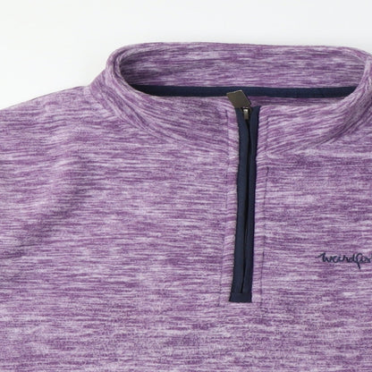 Womens UK Size M Mountain Warehouse Purple Henley Sweatshirt