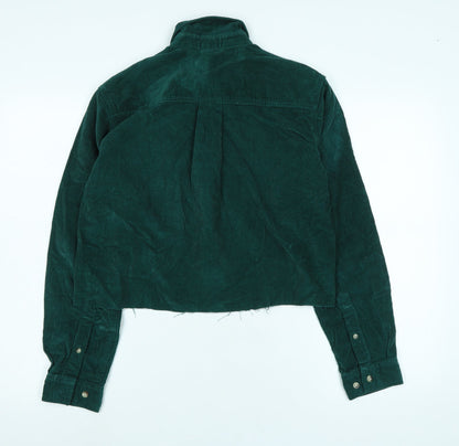 Womens UK Size XS Cotton Traders Green Basic Blouse