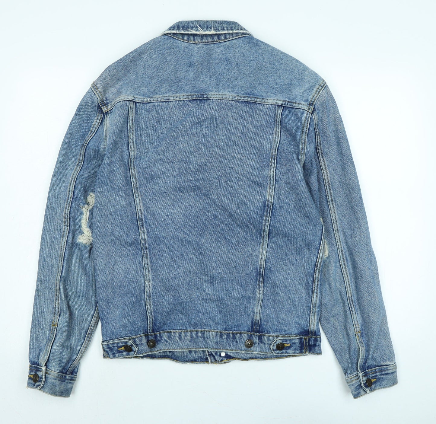 Mens UK Size S Divided Blue Jacket