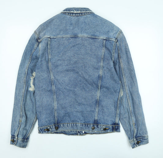 Mens UK Size S Divided Blue Jacket
