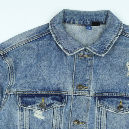 Mens UK Size S Divided Blue Jacket