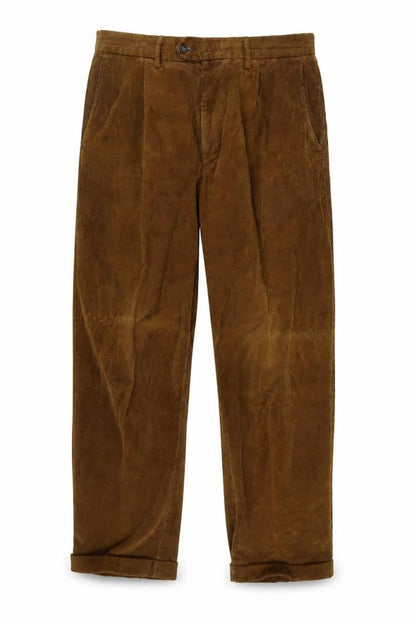 Mens UK Size 36 in Racing Green Regular Fit  Brown Trousers