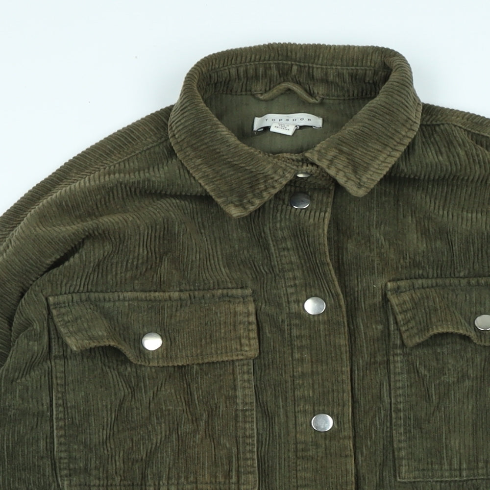 Womens UK Size 8 Topshop Green Jacket