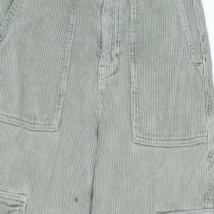 BDG Womens Grey Cotton Trousers Size 27 in L30 in Regular Zip