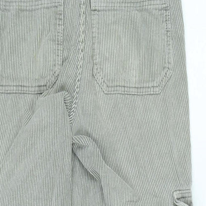 BDG Womens Grey Cotton Trousers Size 27 in L30 in Regular Zip