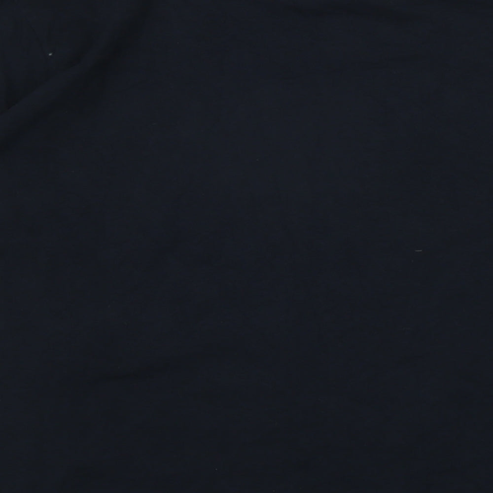 Chevignon Womens Blue Cotton Basic T-Shirt Size M Crew Neck - Peace Legend CV 1479