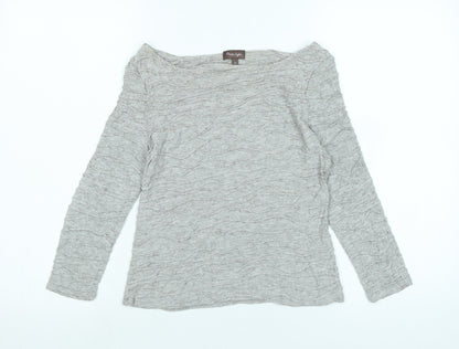 Womens UK Size 10 Phase Eight Grey Jersey T-Shirt