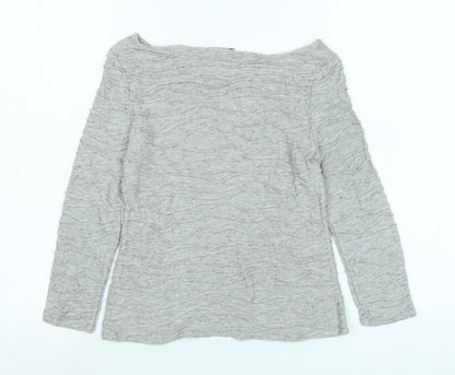 Womens UK Size 10 Phase Eight Grey Jersey T-Shirt
