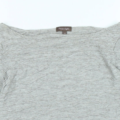 Womens UK Size 10 Phase Eight Grey Jersey T-Shirt