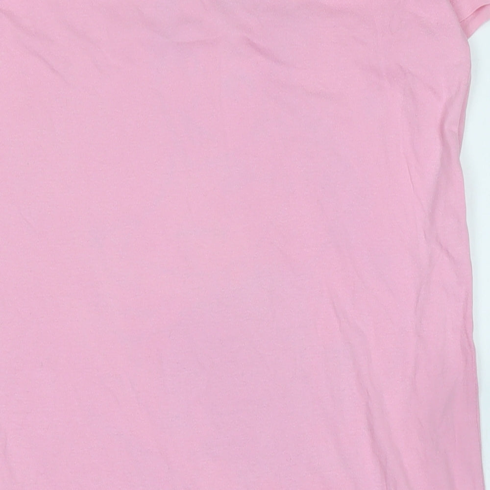 Disney Girls Pink Solid Cotton Blend Capri Nightshirt Size S - Bellla