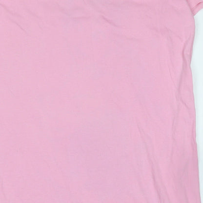 Disney Girls Pink Solid Cotton Blend Capri Nightshirt Size S - Bellla