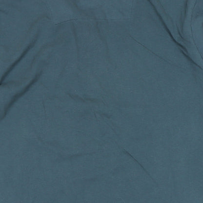 Onfire Mens Blue Polyester Polo Size XL Collared Zip