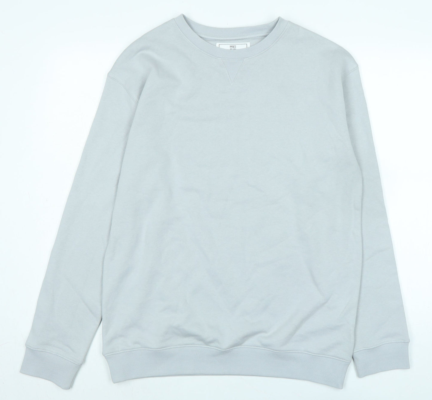 Marks and Spencer Girls Grey Polyester Pullover Sweatshirt Size 15-16 Years