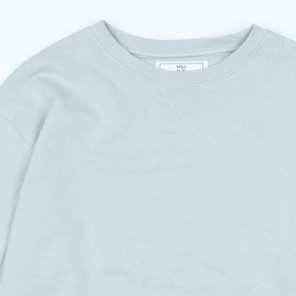 Marks and Spencer Girls Grey Polyester Pullover Sweatshirt Size 15-16 Years