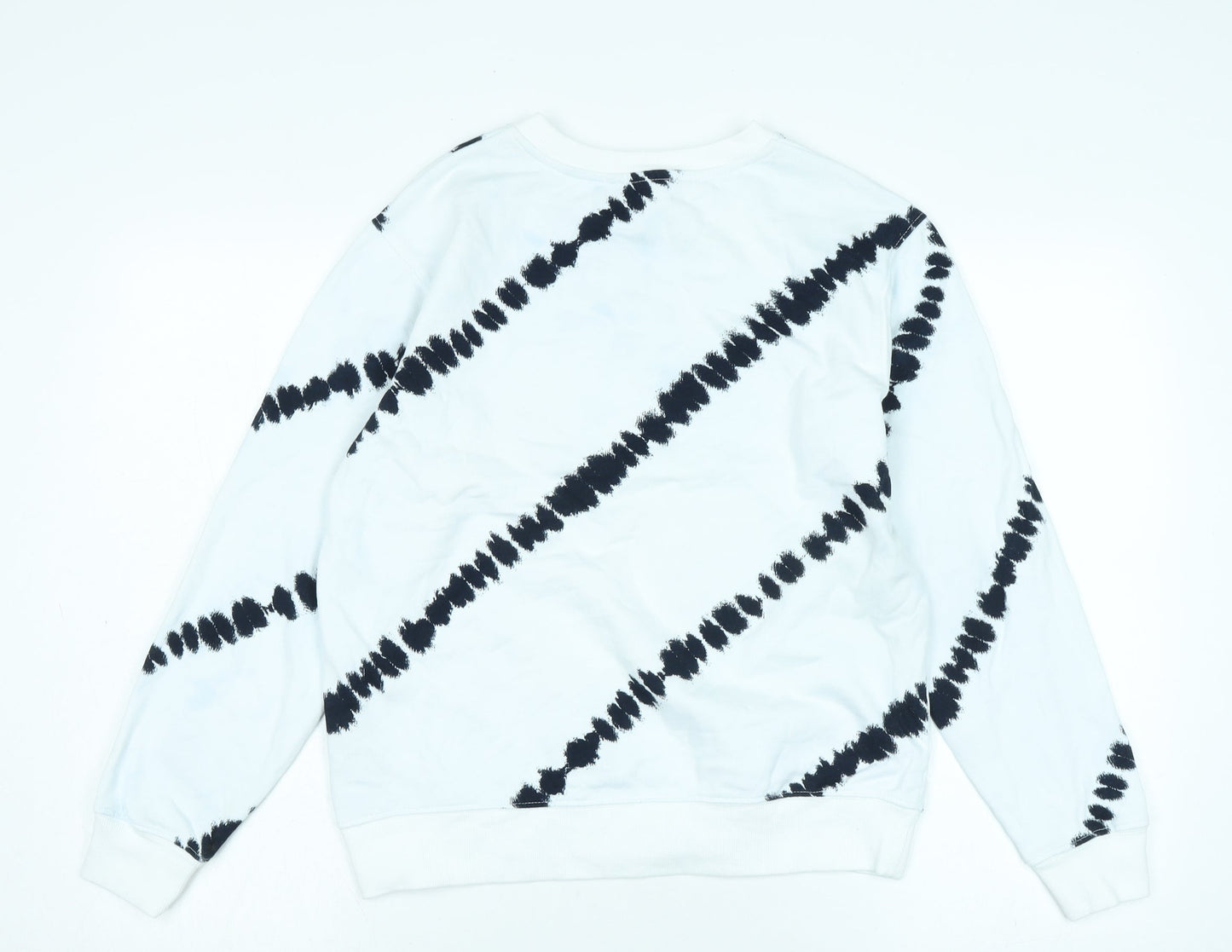 Womens UK Size S Marks and Spencer White Pullover Sweatshirt
